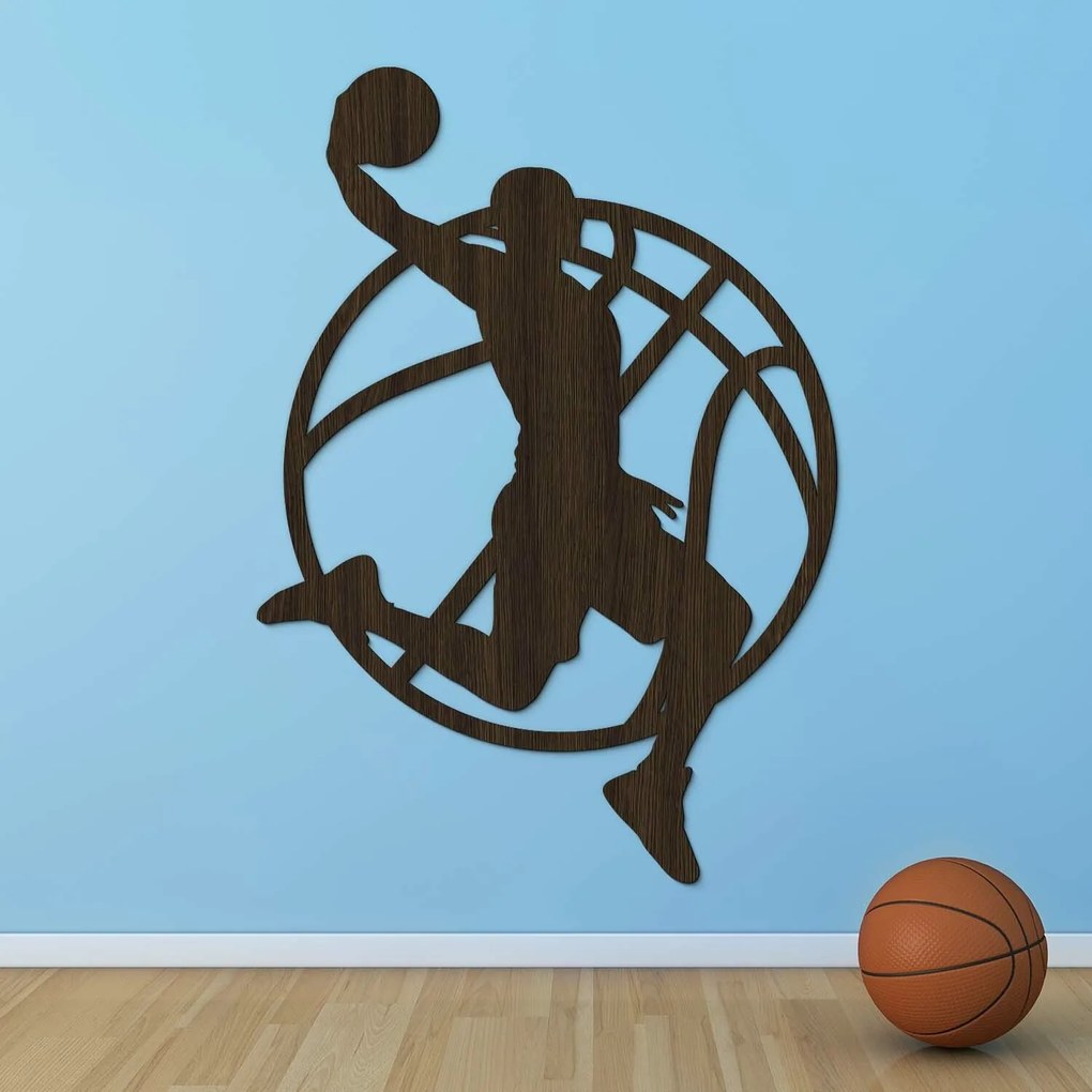DUBLEZ | Darček pre basketbalistu - Drevená nálepka