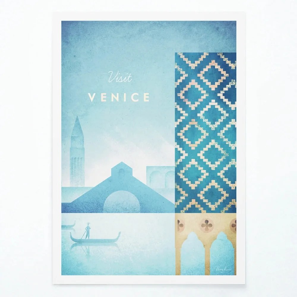 Plagát Travelposter Venice, A3