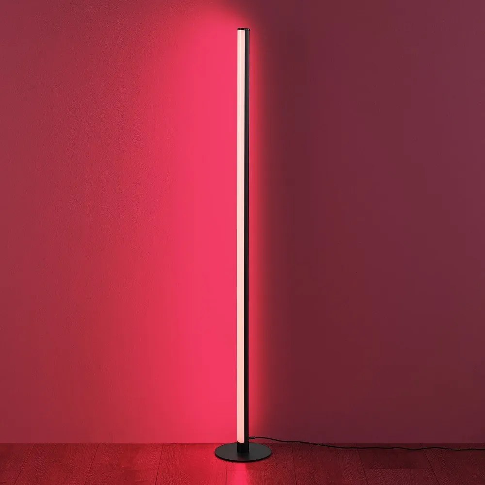 Čierna LED stojacia lampa (výška 110 cm) Tendo – Reality