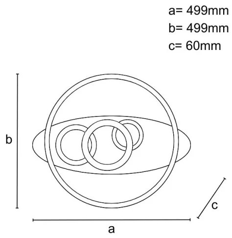 LED Stmievateľné stropné svietidlo LED/105W/230V 3000-6500K + diaľkové ovládanie