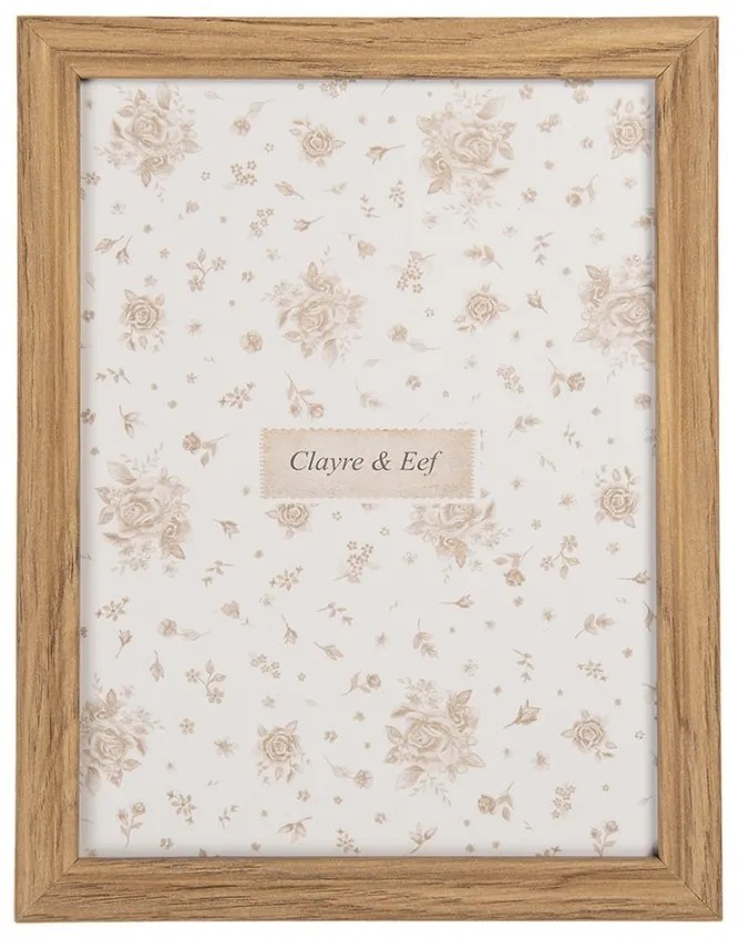 Hnedý drevený fotorámik S - 12*2*17 cm / 10*15 cm