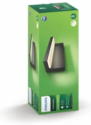 Philips 16483/93/P0 - LED vonkajšie nástenné svietidlo BUSTAN 2xLED/4,5W IP44