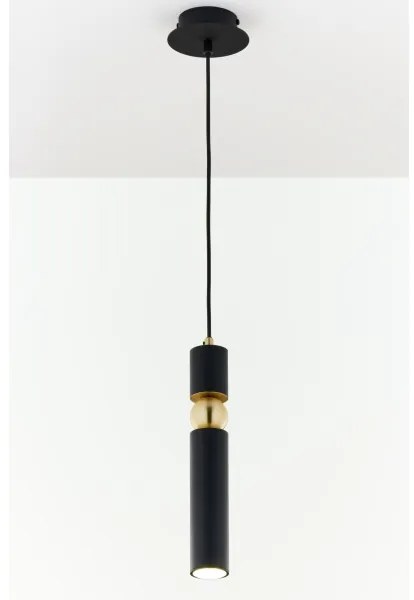 Jupiter 2003 - Luster na lanku ALAS 1xGU10/10W/230V čierna/zlatá