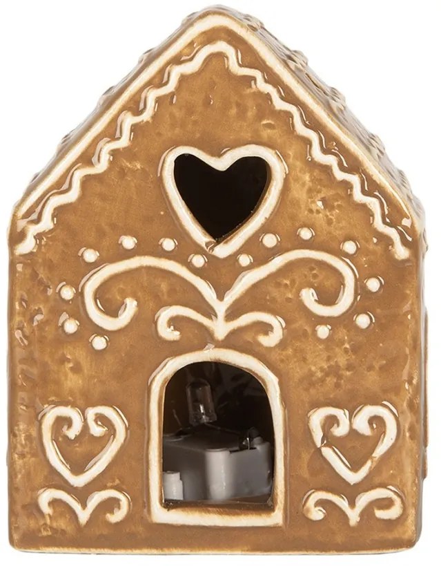 Perníková LED chalúpka Gingerbread Cott - 8*6*10 cm