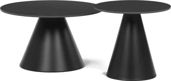 Autronic BONTEC Konferenčný stolík 70x70x41cm, keramika, mramor, CT-F4118 BK Farba: Béžová