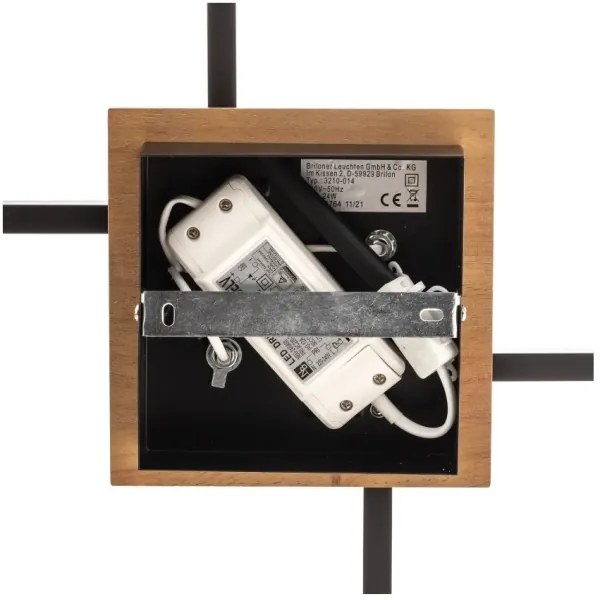 Briloner 3210-014 - LED Stmievateľné stropné svietidlo FRAME 2xLED/11W/230V hnedá