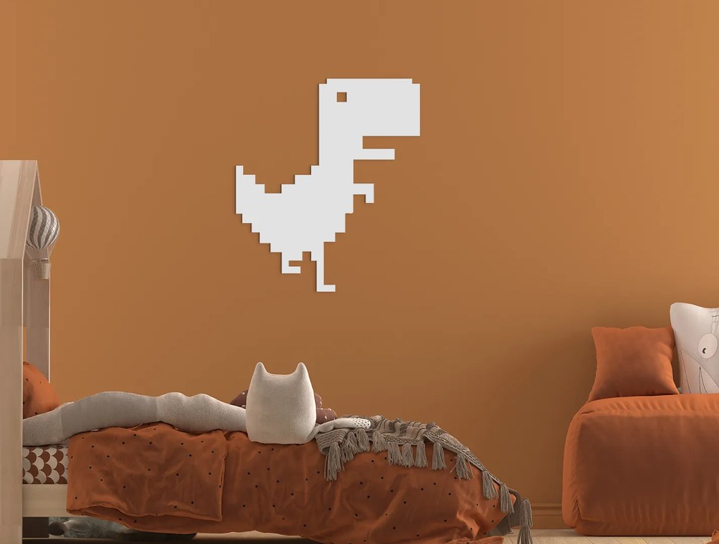 drevko Detská nálepka na stenu Dinosaurus Rozmer obrazu: 37,5 x 32,5 cm, Farba dekorácie: Čierna