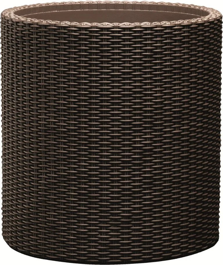 Keter kvetináč Cylinder L 39 l, hnedá