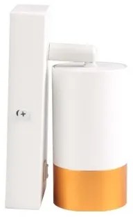 Nástenné bodové svietidlo 1xGU10/35W/230V biela/zlatá