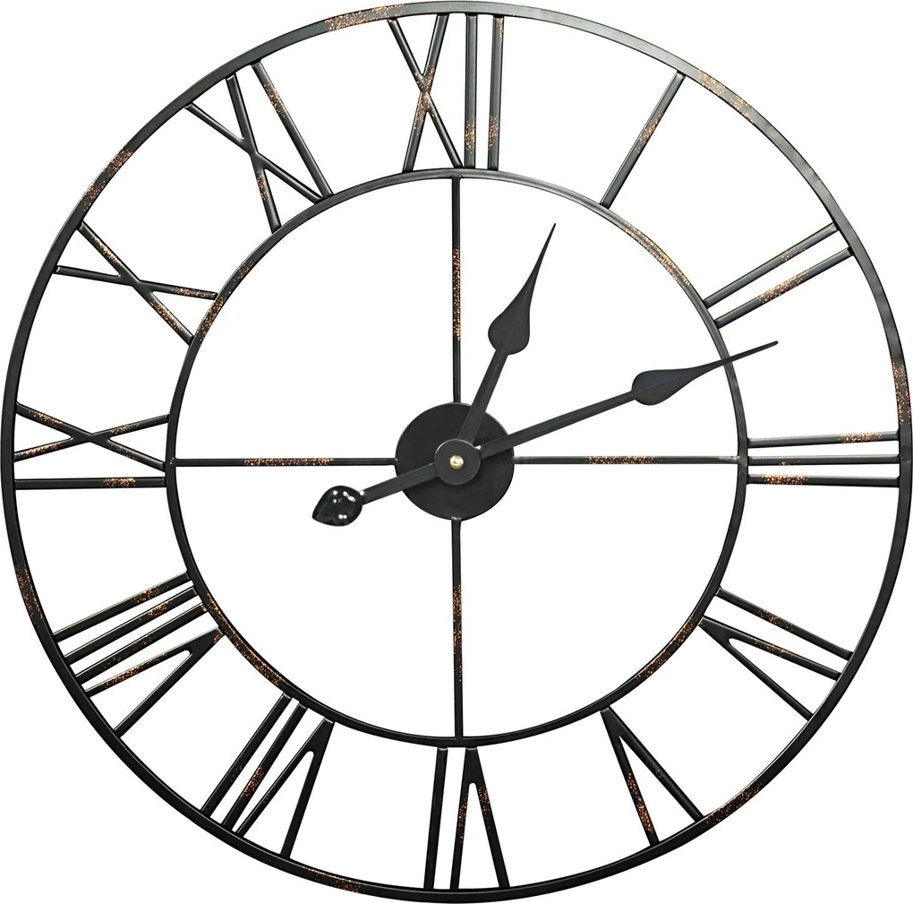 Dekoračné vintage kovové nástenné hodiny