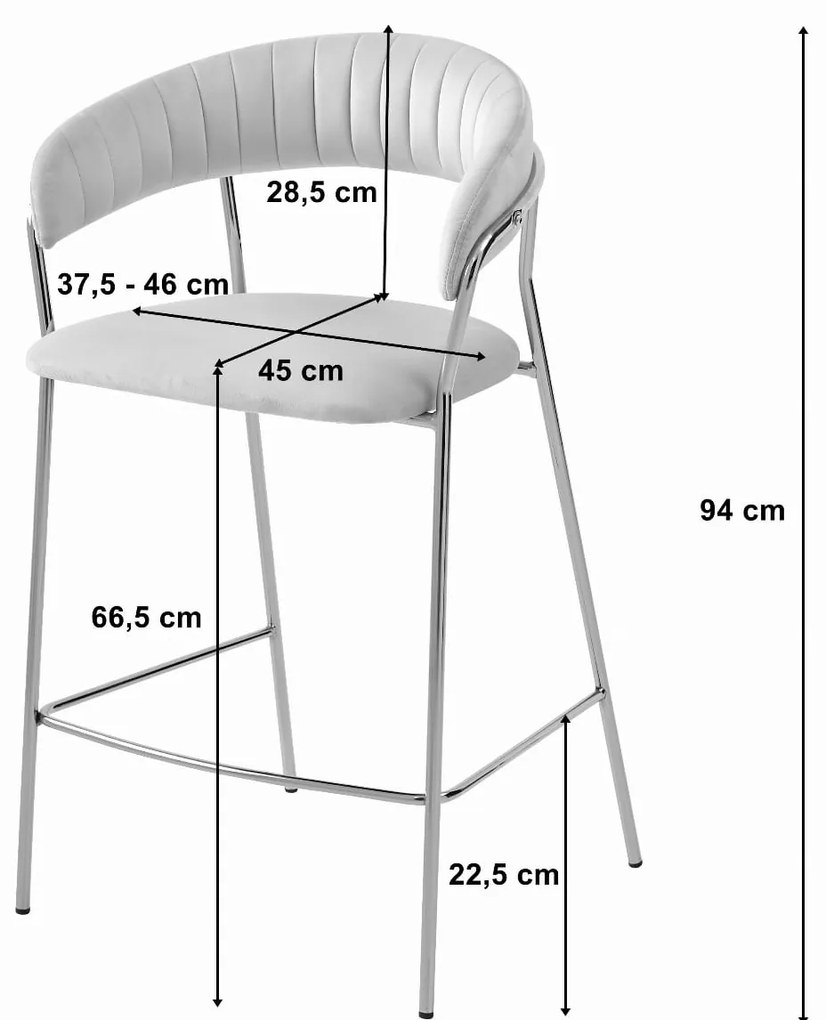 Dekorstudio Barová stolička BADIA - čierna