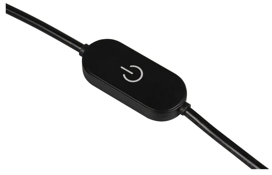 Čierna/v bronzovej farbe LED stolová lampa (výška 14 cm) Orbit – Trio Select