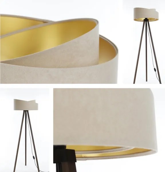 Stojacia lampa GALAXY 1xE27/60W/230V béžová/hnedá