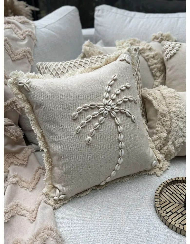 Bavlnená obliečka na vankúš 43x43 cm Seashells – Mioli Decor