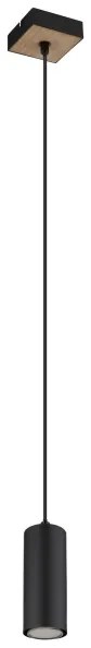 Globo 57911HBW - Luster na lanku ROBBY 1xGU10/35W/230V čierna/hnedá