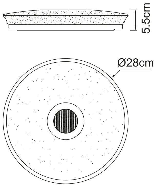 GLOBO RAFFY 41366W Stropné svietidlo