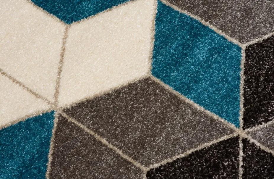 Moderný koberec s geometrickým vzorom