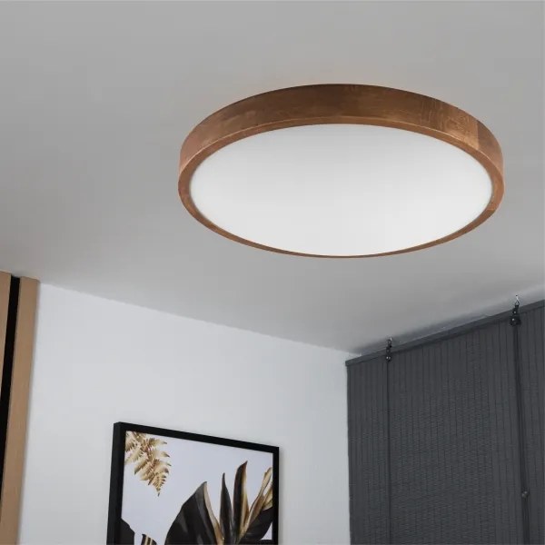 Brilagi - LED Stropné svietidlo CARVALHO SLIM 3xE27/60W/230V dub čerešňa pr. 47 cm