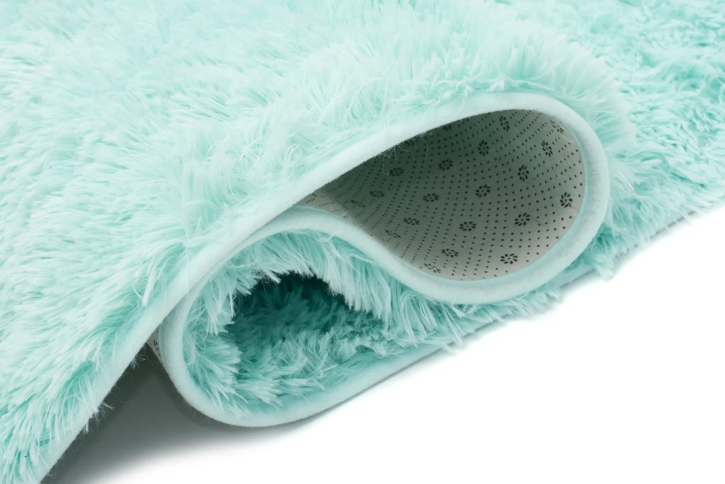 TA Koberec MINT MINT SILK Modrý Obdĺžnikový