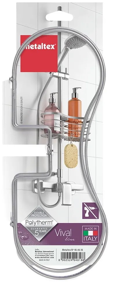 Závesná polička na sprchu Metaltex Viva