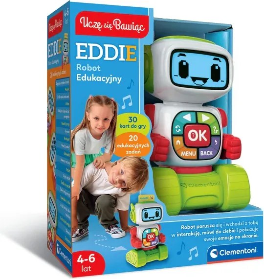 Vzdelávací robot Eddie – poľský jazyk – Učím sa hrou Clementoni 50411