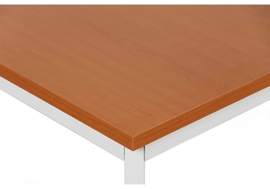 Stôl jedálenský, 2000 x 800 mm, sivá podnož, čerešňa