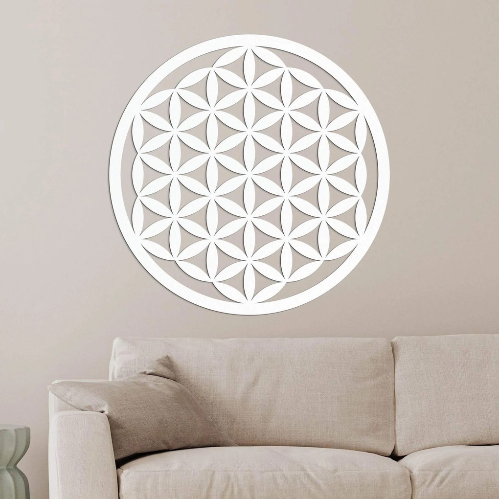 Elegantná vyrezávaná drevená mandala zdrevia na stenu - FLORUM: HDF - Javor 20 cm 4667-109964 HDF0166-akcia20