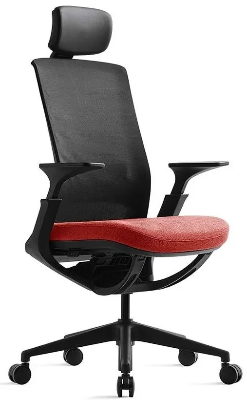 Kancelárska ergonomická stolička ROLY — sieť, látka, čierna / viac farieb Antracit
