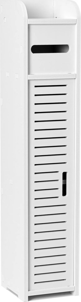 Kúpeľňová skrinka s držiakom toaletného papiera IBIZA - biela