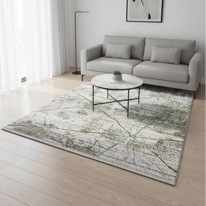 DC Koberec Exclusive 339 krémová zelená Rozmer: 80×150 cm