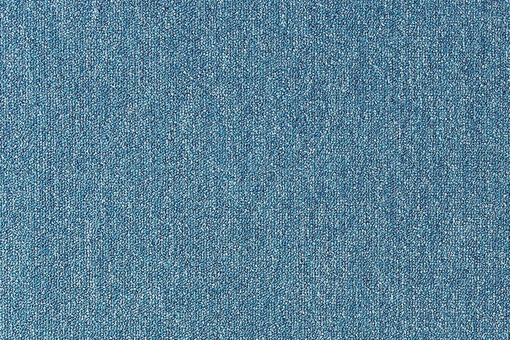 Tapibel Metrážny koberec Cobalt SDN 64063 - AB tyrkysový, záťažový - Kruh s obšitím cm