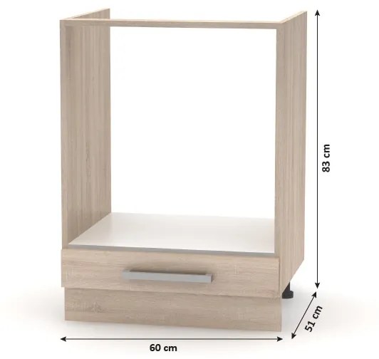 Dolná kuchynská skrinka na rúru NOPL-059-OS Noliana (dub sonoma). Vlastná spoľahlivá doprava až k Vám domov. 1015429