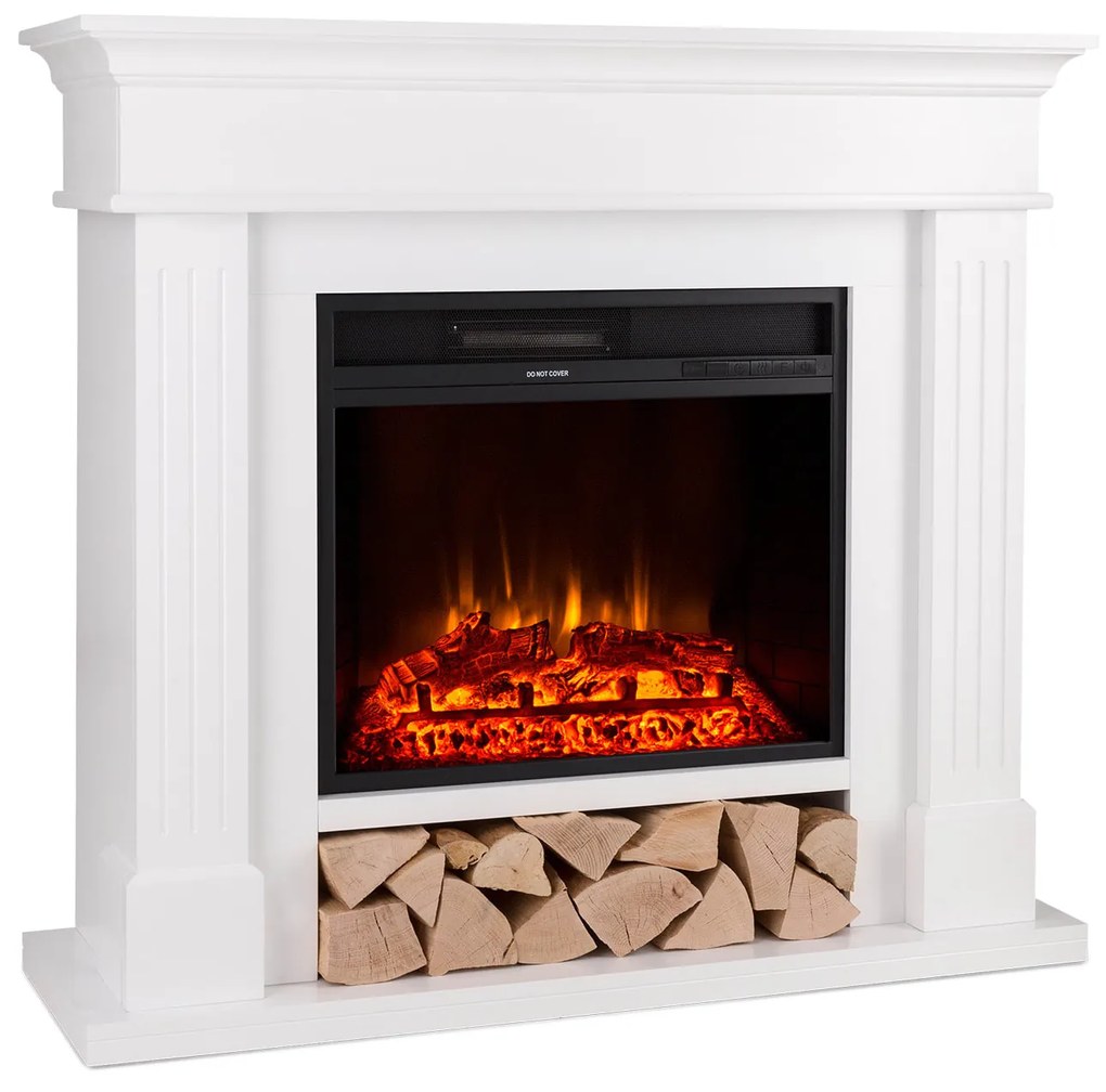 Klarstein Las Pilas, elektrický krbový ohrievač s ventilátorom, 900/1800 W, týždenný časovač, diaľkové ovládanie