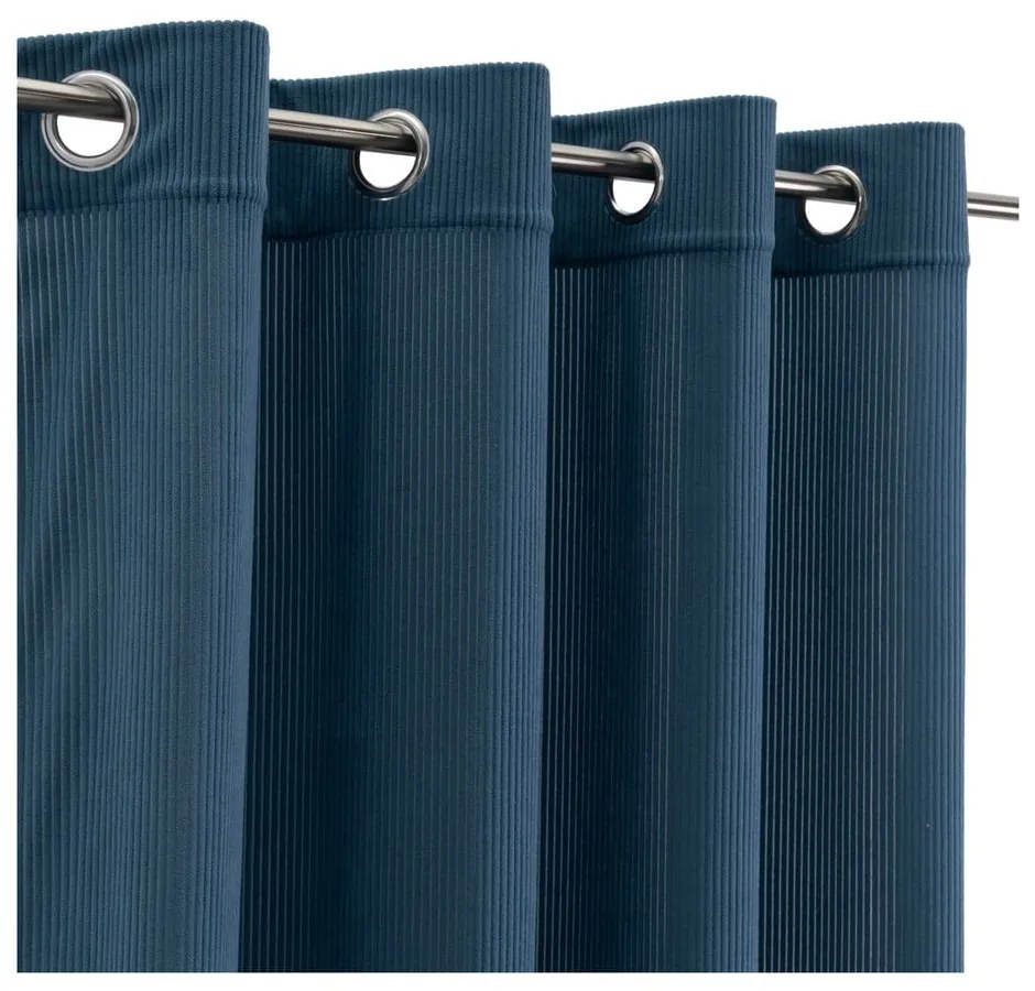 Modrý menčestrový záves 140x260 cm Merely – Casa Selección