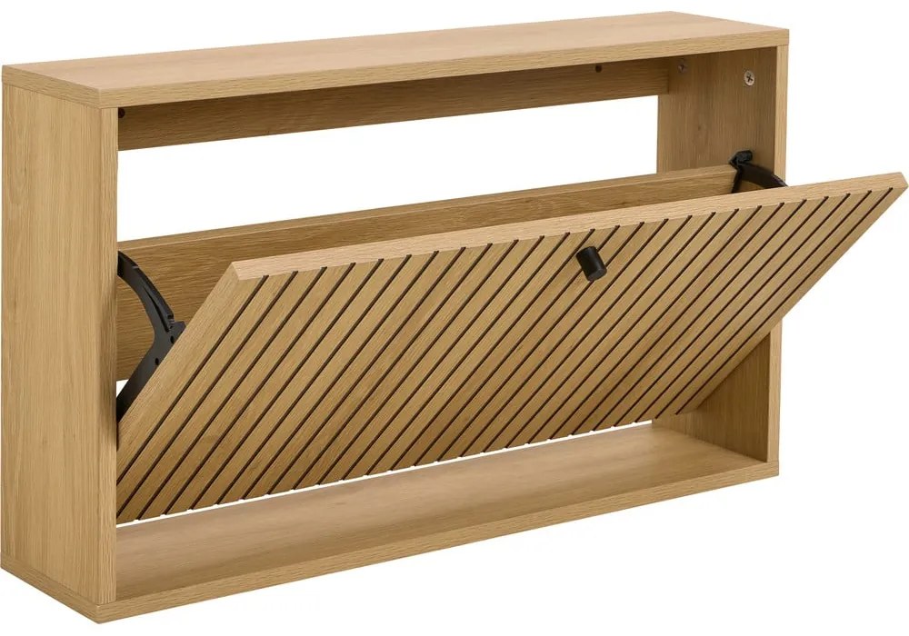 Výklopná skrinka na topánky v dekore duba v prírodnej farbe 72x43x17 cm Albany – Actona