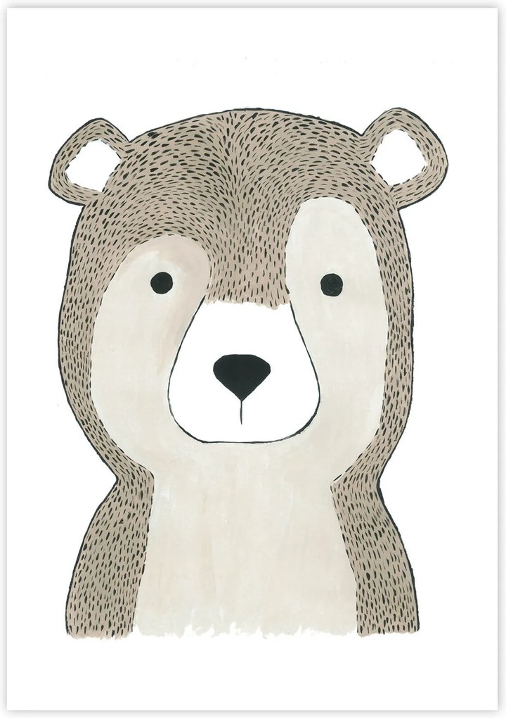 Detský plagát Medveď (gramáž 350g/m2)