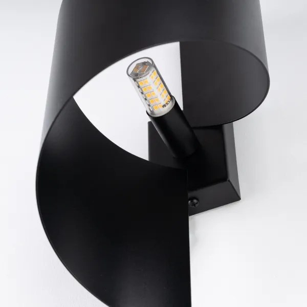 Sollux SL.1309 - Nástenné svietidlo TALASSA 1xG9/8W/230V čierna