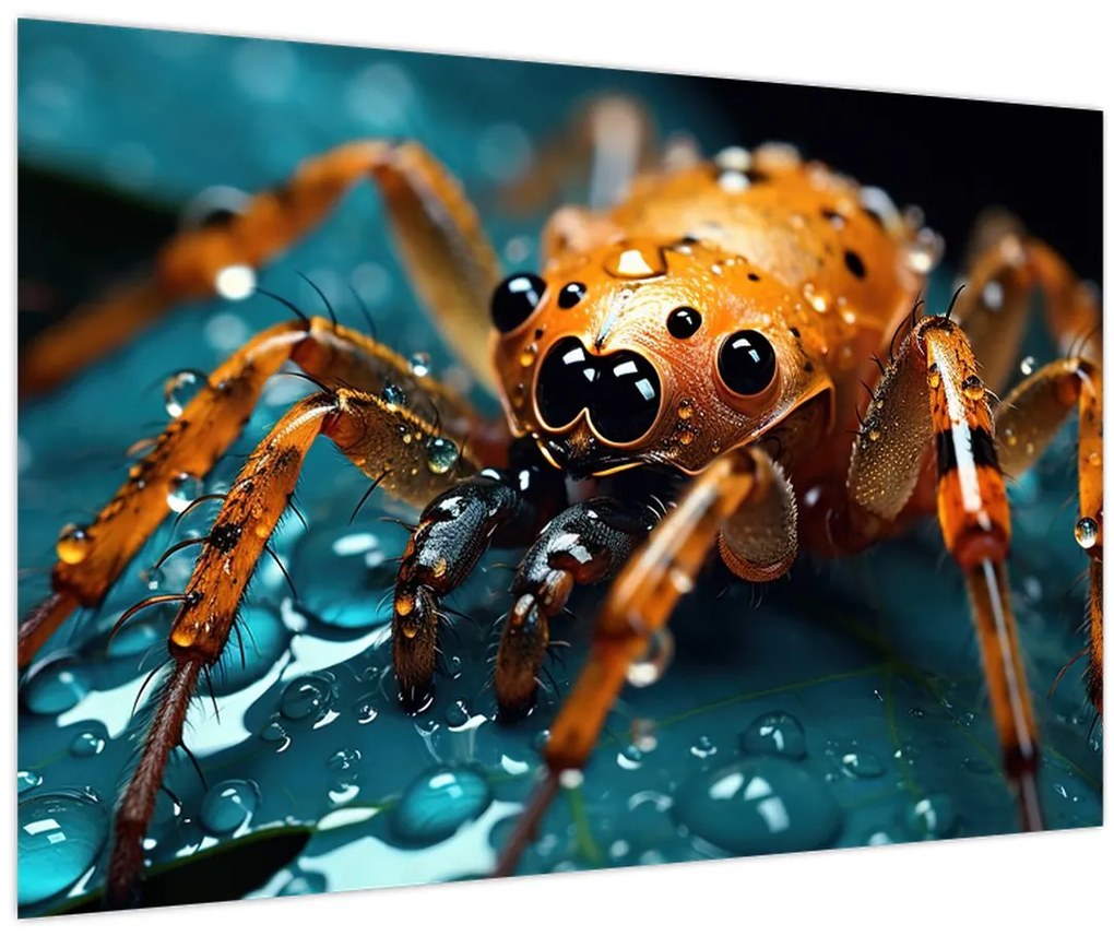Obraz - Detail pavúka (90x60 cm)