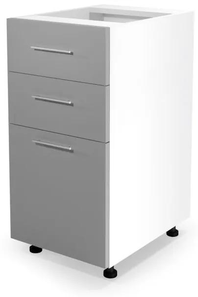VENTO DS3-40/82 lower cabinet with drawers, color: white/light grey