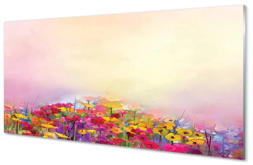 Obraz plexi Obrázok kvety neba 140x70 cm