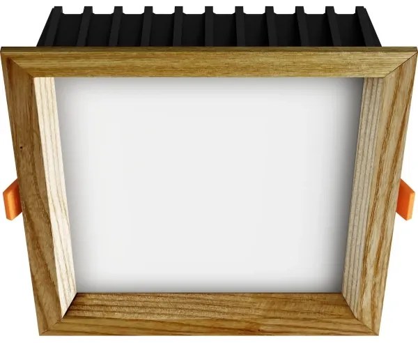 APLED - LED Podhľadové SQUARE WOODLINE LED/12W/230V 4000K 17x17 cm jaseň masív