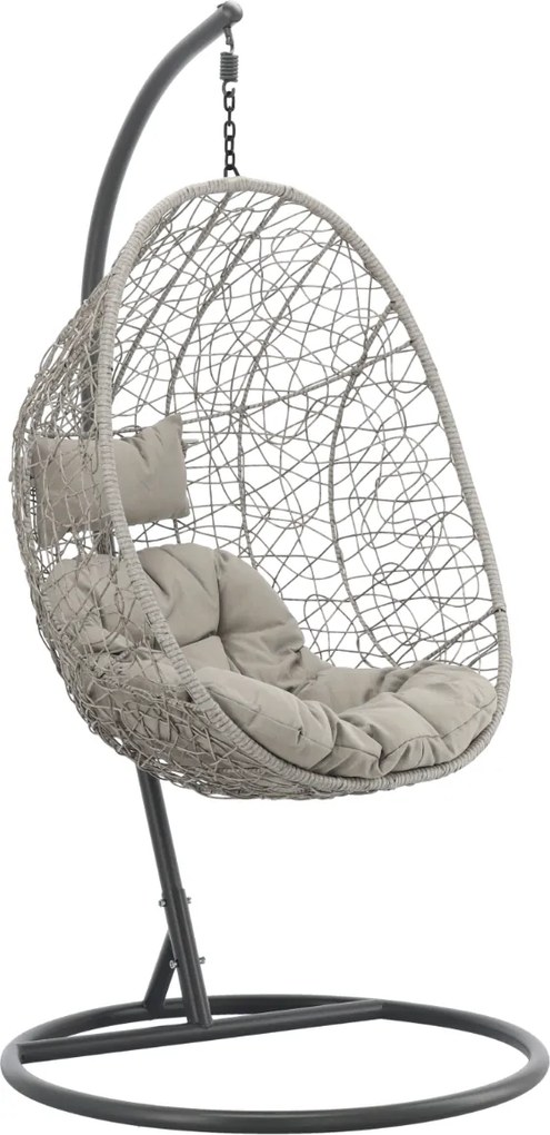 Závesné hojdacie kreslo Token tmavošedé