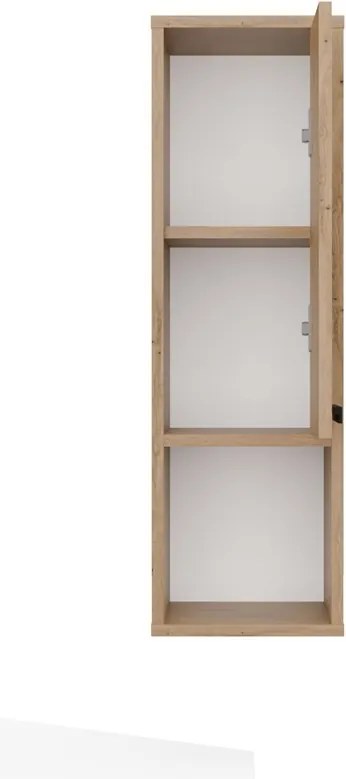 Závěsná horní koupelnová skříňka Mexy W1D 25,5 cm dub Artisan