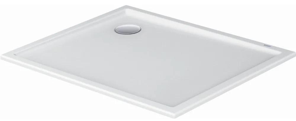 DURAVIT Starck Slimline obdĺžniková sprchová vanička zo sanitárneho akrylátu, 1000 x 800 x 50 mm, biela, 720119000000000