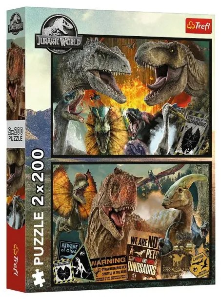 Trefl Puzzle 2x200 - Jurský svet / Prehistorický svet