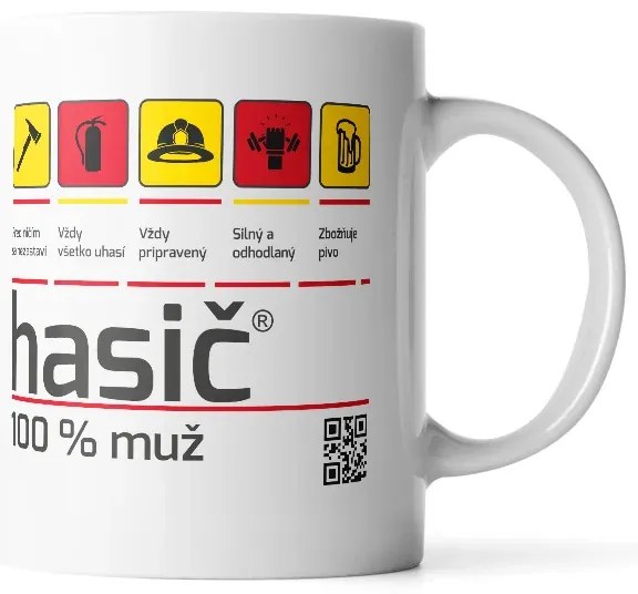 Sablio Hrnček Hasič - 890 ml - XXL