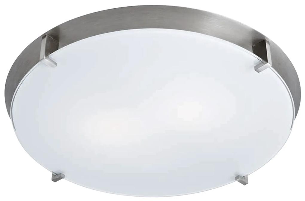 CLX Stropné moderné osvetlenie REGGIO CALABRIA, 1xE27, 60W, 30cm, okrúhle, satinované