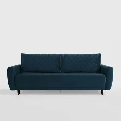 Velúrová pohovka v námorníckej modrej ROMA