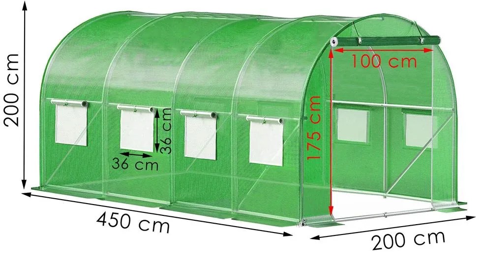 Fólia na fóliovník  4,5x2x2m