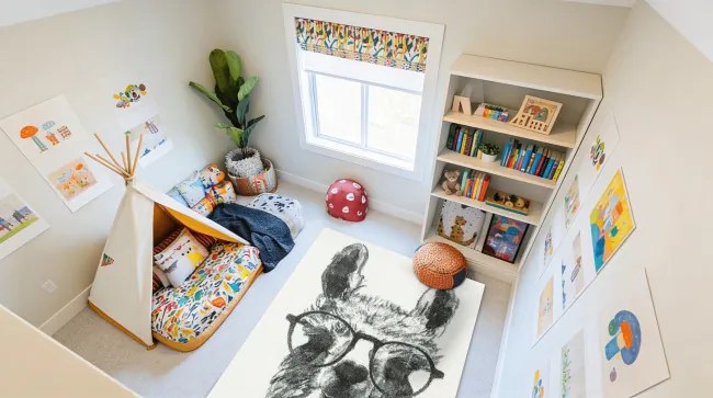 Detský koberec Lima 9506A krémový/sivý